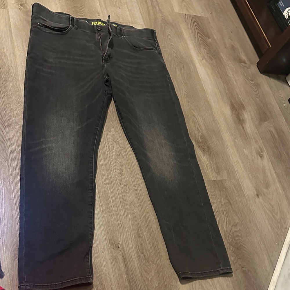 Lee Men's Dark Gray Straight Jeans
